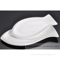 LFGB colored creamy white creative irregular plate